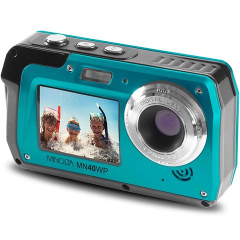 Cámara Digital Minolta Mn40Wp 48Mp Resistente Al Agua Con Pantalla Lcd De 3""