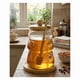 thumbnail image 4 of Frasco Miel Vidrio Forma Colmena Tapa Base Bambú Dipper Abejas Decorativas, 4 of 5