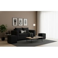 Fancy Hogar - Sofa Esencia 2 Cuerpos 2 Puff