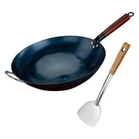 Bothyi - Sartén Wok Para Cocinar Salteados Cocina A Gas Wok Utensilios De Cocina Sartenes Generales Wok Chino Diámetro 30Cm