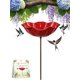 thumbnail image 1 of Estacas jardín flor metal 3 uds baño pájaros estación riego abejas colibríes jardín, 1 of 7