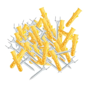 Magideal - 50 Piezas De Tornillo De Doble Cabeza, Clavos Especiales Autorroscantes, Instalación De Materiales De Construcción Para El Hogar, Línea De De , 3,5 Mm 35 Mm