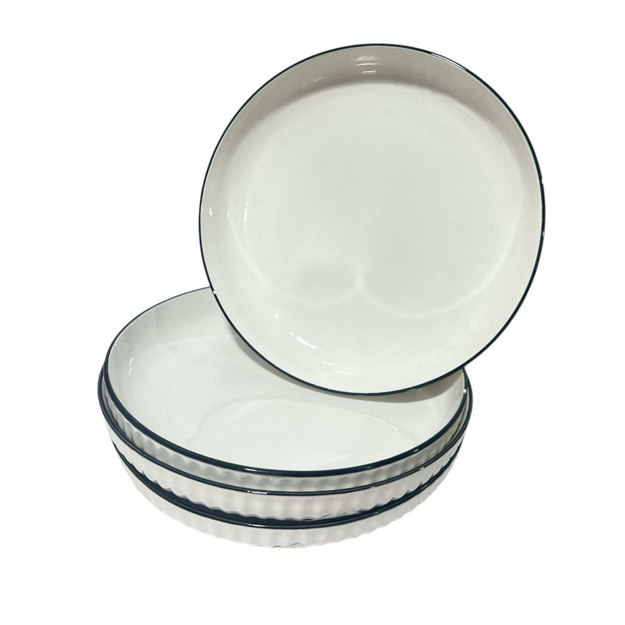 Oem - Pack 4 Plato Bowl Sopero Decorativo Diseño Liso Redondo Pequeño
