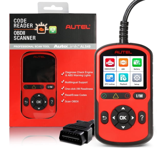 Escáner Obd2 Autolink Al549 Check Engine Abs Diagnostic