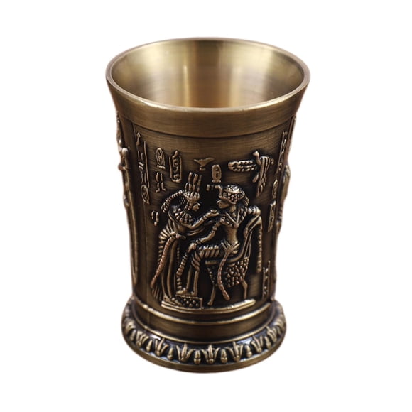 Vaso, copa para vino egipcia vintage, copa para vino de aleación de zinc en relieve personalizada, copa para vino, para bar, vino, , dios sol de bronce
