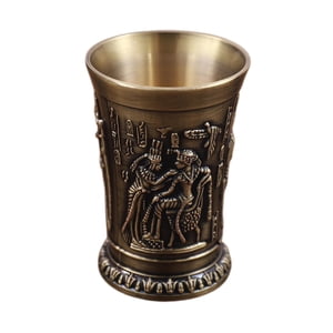 Magideal - Vaso, Copa Para Vino Egipcia Vintage, Copa Para Vino De Aleación De Zinc En Relieve Personalizada, Copa Para Vino, Para Bar, Vino, , Dios Sol De Bronce