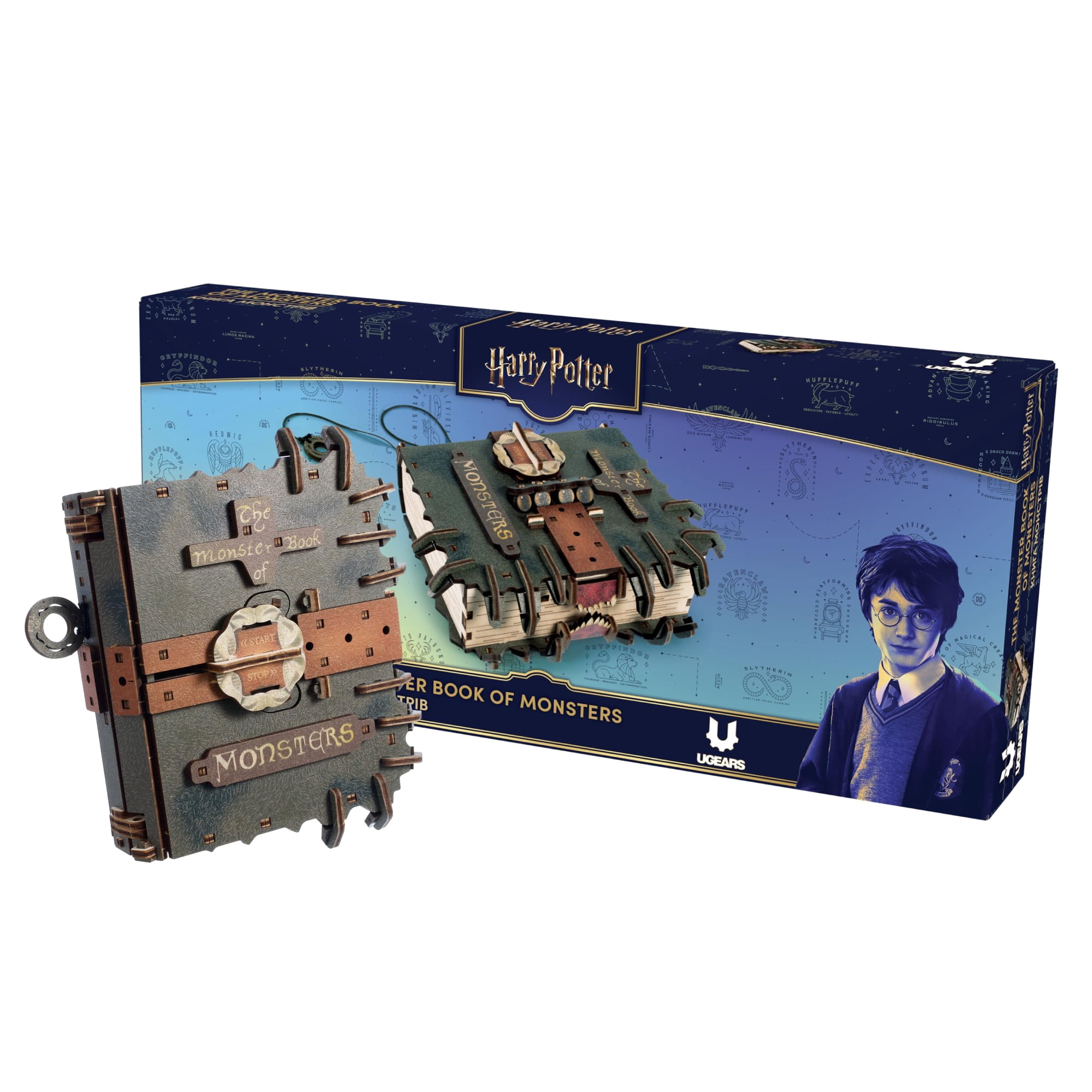 Puzzle Ugears Harry Potter Libro De Los Monstruos Modelo 3d