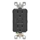 thumbnail image 1 of Receptáculo Leviton R04-GFNT1-0KE de 2 salidas para interiores y exteriores, negro, 1 of 1