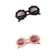 thumbnail image 4 of Gafas De Sol Redondas De 2 Piezas De Dibujos Animados Para Bebés Y Ni?os, Gafas De Plástico Para Ni?os Peque?os, Gafas Rosa Claro + Negro, 4 of 5