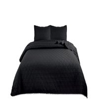 Genérico - Cubrecamas Quilt 2 Plazas Con Pompones C3