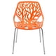 thumbnail image 2 of Silla de comedor LeisureMod Asbury Modern, juego de 2 unidades, color naranja, 2 of 9