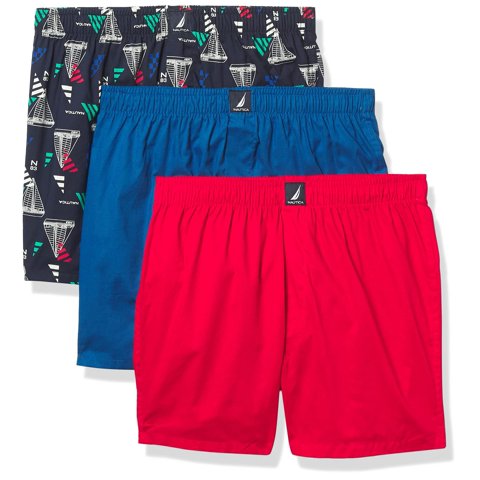 Boxers Nautica, Tejido De Algodón, Paquete De 3 Unidades