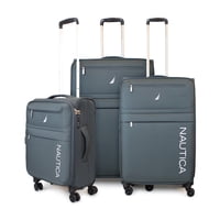 Set De 3 Maletas De Tela S+M+L Nautica Munich Gris