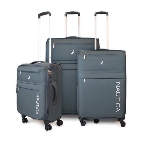 Set De 3 Maletas De Tela S+M+L Nautica Munich Gris