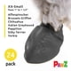 thumbnail image 2 of Botas para perros Protex PawZ de goma para todo tipo de clima, impermeables, negras, 2 of 7