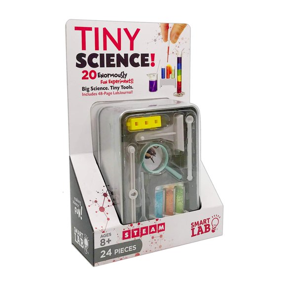 Kit científico SmartLab Toys Tiny Science con 20 experimentos