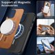 thumbnail image 2 of Magnetic Slim Case for Honor Magic 6 Pro with Camera Guard & Anti-Scratch Back Brown, 2 of 6
