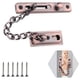 thumbnail image 5 of Protector de puerta con cadena y cerradura, cerradura de cadena con botón de presión, antirrobo, de acero inoxidable 304, sin perforaciones, para puerta corredera de dormitorio de hotel., 5 of 8