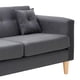 thumbnail image 4 of Sofa New Retro 3C + 2 Pouf Felpa 05 Gris, 4 of 6