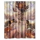 thumbnail image 1 of Cortina de ducha con fondo de ángel, juego de cortinas de baño con ganchos, tamaño 60 x 72 pulgadas, 1 of 3