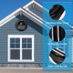 thumbnail image 3 of Uxcell Cubierta Redonda de Ventilación, Salida de Escape de Ventilación de Sofito Louvered para Pared Exterior para HVAC 7 Pulgadas Negro, 3 of 7