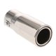 thumbnail image 3 of Silenciador De Cola De Tubo De Escape De Acero Inoxidable De Entrada De 30-50 Mm, Silenciador Plateado, 3 of 5
