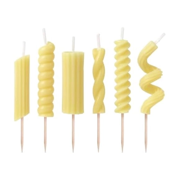 Velas Fred & Friends Fiesta de Pasta 8 cm (Pack de 6)