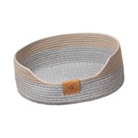 Magideal - Cama Para Gatos, Nido Tipo Cesta, Gatito Transpirable, Gatos De Interior, Resistente A Los Arañazos, Resistente Al Desgaste, Cama Para Dormir Portátil , Gris 40Cm