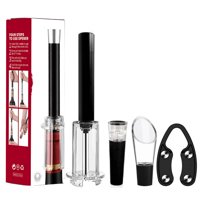 Xusx111 - 4 En 1 Conjunto De Apertura De Vino,Abridor De Botellas De Vino De Bomba De Presión De Aire,Descorchador De Corcho Fácil,Abridor De Vino De Corcho Abridor De Vino Mango De Aleación De Alumin