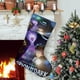 thumbnail image 1 of Orion y la Oscuridad Tema: Calcetines de Navidad, fino lino blanco para colgar en escaleras y chimenea, decoración navideña para el hogar, regalo de Navidad.54cm×38cm, 1 of 5