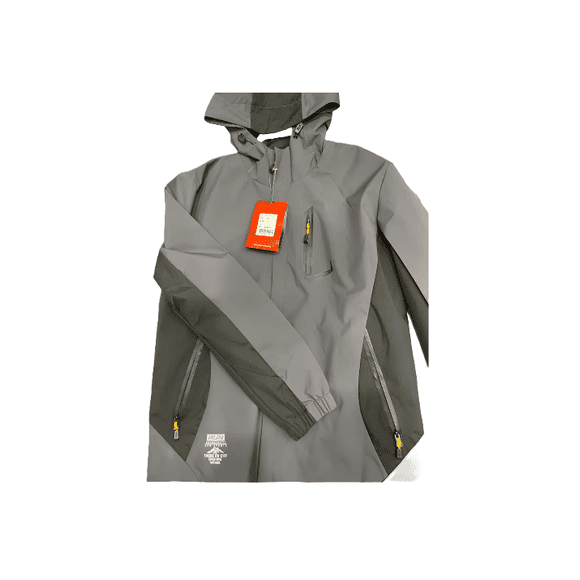 Chaqueta cortaviento deportiva ultra liviana micropolar gris, talla S