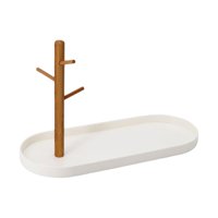 Bothyi - Bandeja De Almacenamiento De Llaves Bandeja De Llaves Soporte De Anillos Para Arete Pulsera Blanco