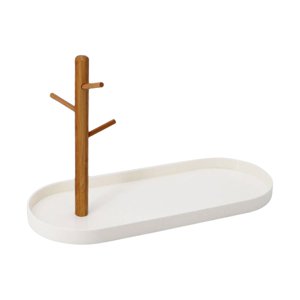 Bothyi - Bandeja De Almacenamiento De Llaves Bandeja De Llaves Soporte De Anillos Para Arete Pulsera Blanco