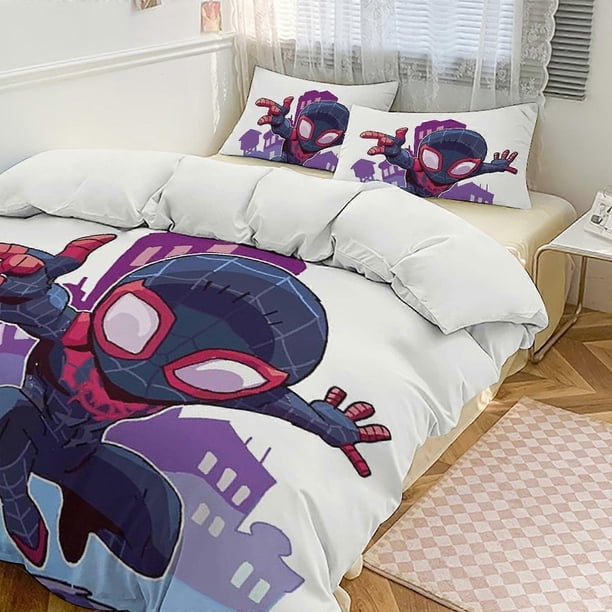 Ropa de cama Spidean para niños, hombres y mujeres, tamaño individual, funda nórdica y fundas de almohada.