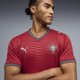 thumbnail image 4 of Camiseta Réplica Local PUMA FA Portugal Roja Verde Talla Grande, 4 of 7