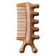 thumbnail image 5 of Peine de masaje Guasha Peine para el cuero cabelludo Manual portátil de madera Borde liso Peine de mano para el cabello Gua Sha Raspado Herramienta de, 5 of 5