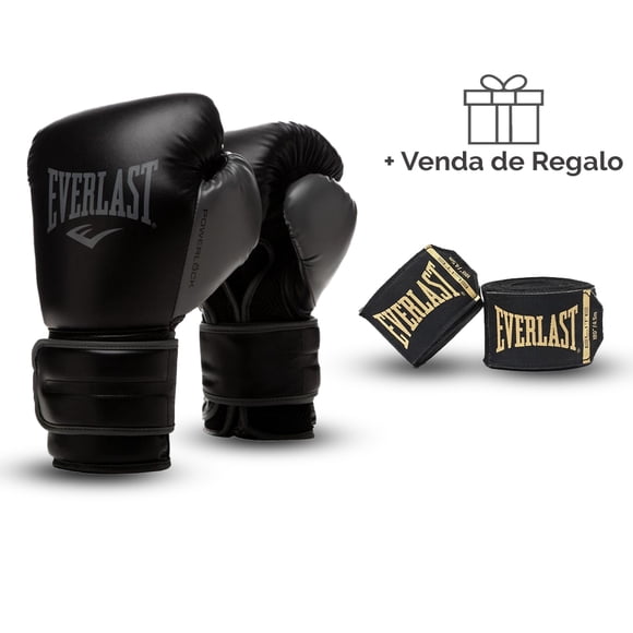 Guante de Boxeo Everlast Powerlock 14oz + Venda de Boxeo