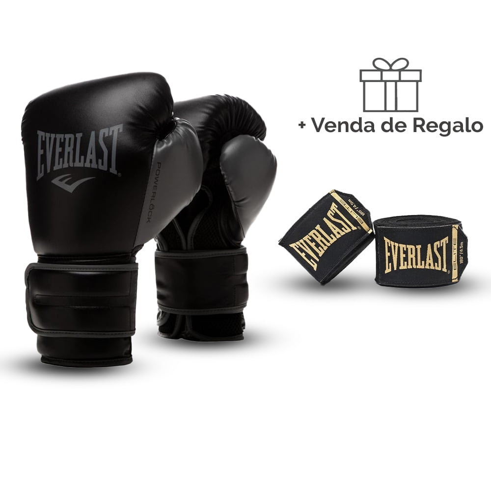 Guante De Boxeo Everlast Powerlock 14oz + Venda De Boxeo