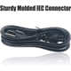 thumbnail image 4 of Cable de alimentación de repuesto de 3 clavijas para computadoras, televisores, monitores, televisores LG LED LCD Smart 1080p HDTV, Samsung, Toshiba, Acer, Asus, impresoras Epson. Cable de CA., 4 of 6