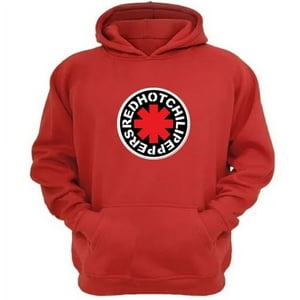 Genérico - Polerón Canguro Red Hot Chili Peppers Rojo Talla Xs Unisex
