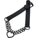 thumbnail image 3 of Collar gargantilla de cuero sintético negro para hombre, estilo gótico punk, con forma de corazón, cadena de eslabones cubanos, ajustable, tono negro., 3 of 7
