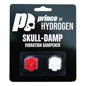 Antivibrador Prince Calavera Rojo/Blanco