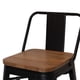 thumbnail image 5 of Pack 4 Taburetes Pisos Metal Tolix asiento madera con respaldo LF5-03HBW - negro, 5 of 6