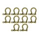 thumbnail image 4 of 10 Uds Hebillas De Herradura Llave Hecha A Mano Chian Arco Grillete Para Juguetes Correas Artesanía Cobre, 4 of 5