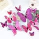 thumbnail image 3 of Decoración de pared de mariposas, 24 unidades, pegatinas 3D de mariposas para decoración de fiestas con imanes (coloridas, 24), 3 of 6