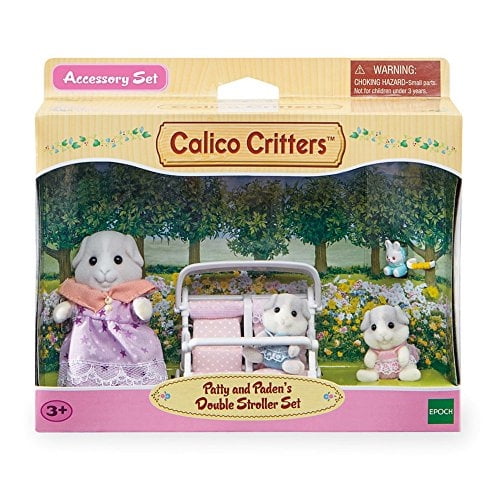 Calico Critters Patty & Paden's Cochecito Ternurines Doble. Calico Critters Calico Critters