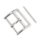 thumbnail image 1 of pieza de pin de hebilla pulida de acero inoxidable para correa de reloj de plata 20mm, 1 of 3