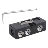 Ioensy - Herramienta De Reparación De Punta De Taco De Billar De Aluminio 9 En 1, Herramientas De Punta De Taco De Billar Premium, Color Negro