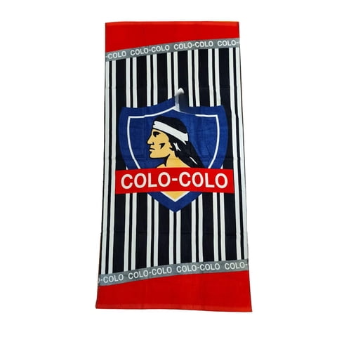 Ekoi - Toalla Playa Micro Equipo Futbol Colo Colo Piscina Baño Azul Talla Única