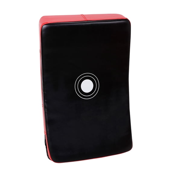 Muay Thai Pad Curvo Entrenamiento Mano Pad Para Practicar Muay Thai Mma Negro Rojo
